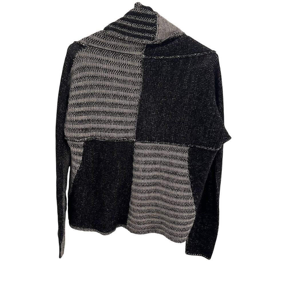 Cabi Patchwork Circle Cocoon Sweater Size Medium … - image 3